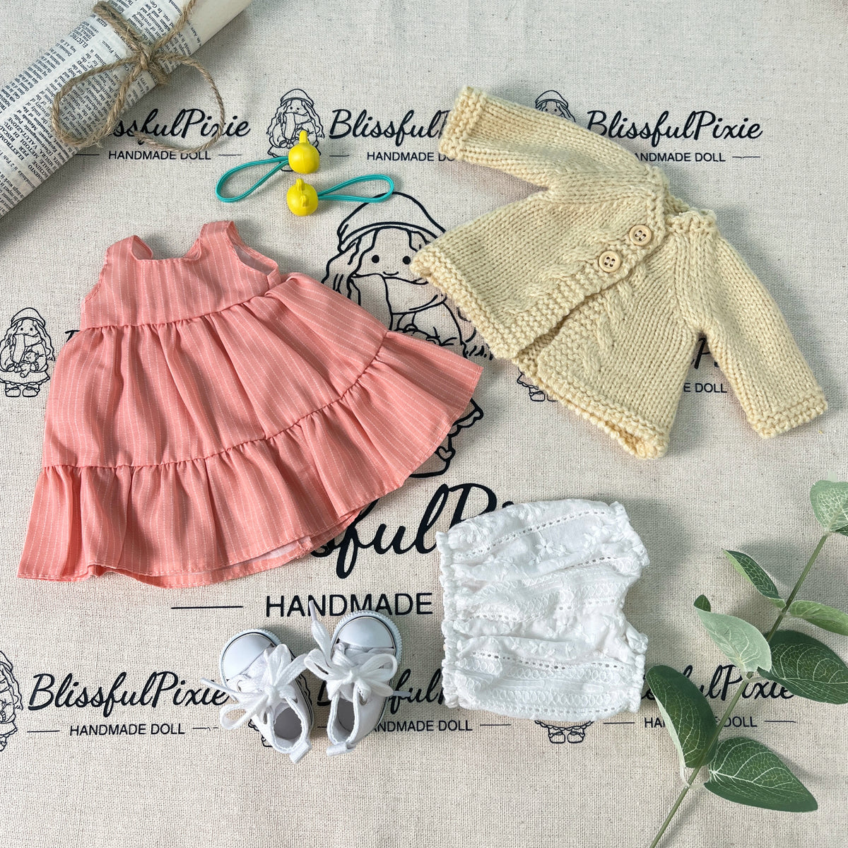 BlissfulPixie 12" Waldorf Handmade Doll-Caroline