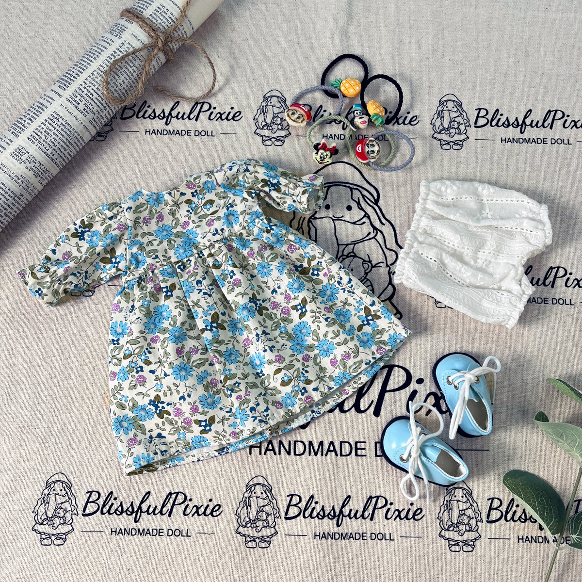 BlissfulPixie 12" Waldorf Handmade Doll-Coco