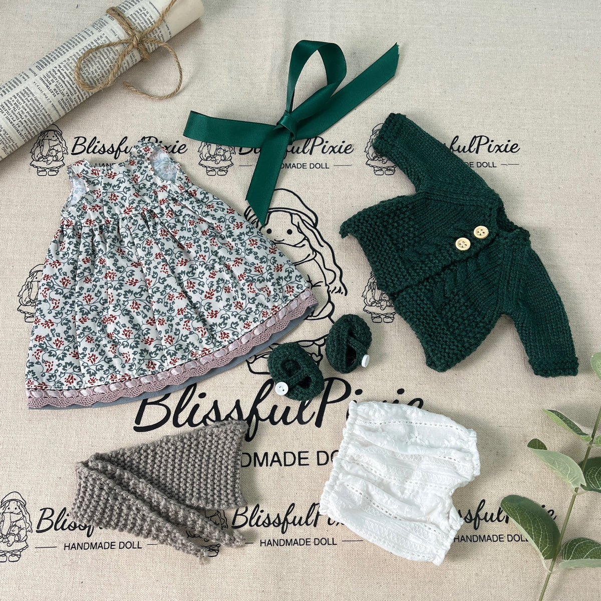 BlissfulPixie 12" Waldorf Handmade Doll-Diana