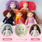 Doll hair-Dark brown