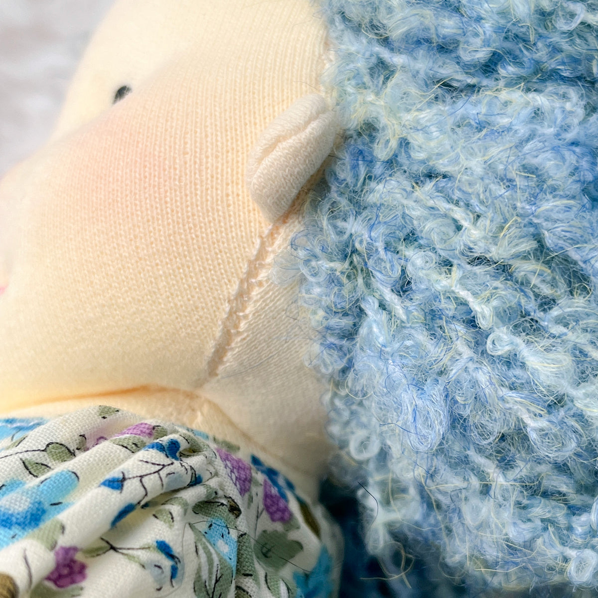 Doll hair-Blue