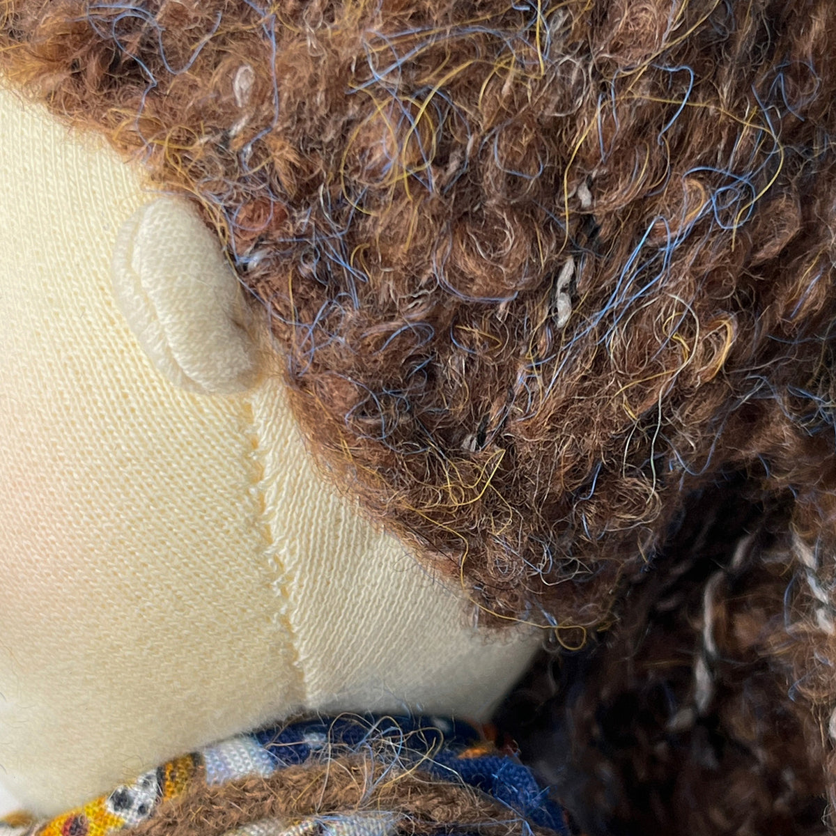 Doll hair-Dark brown