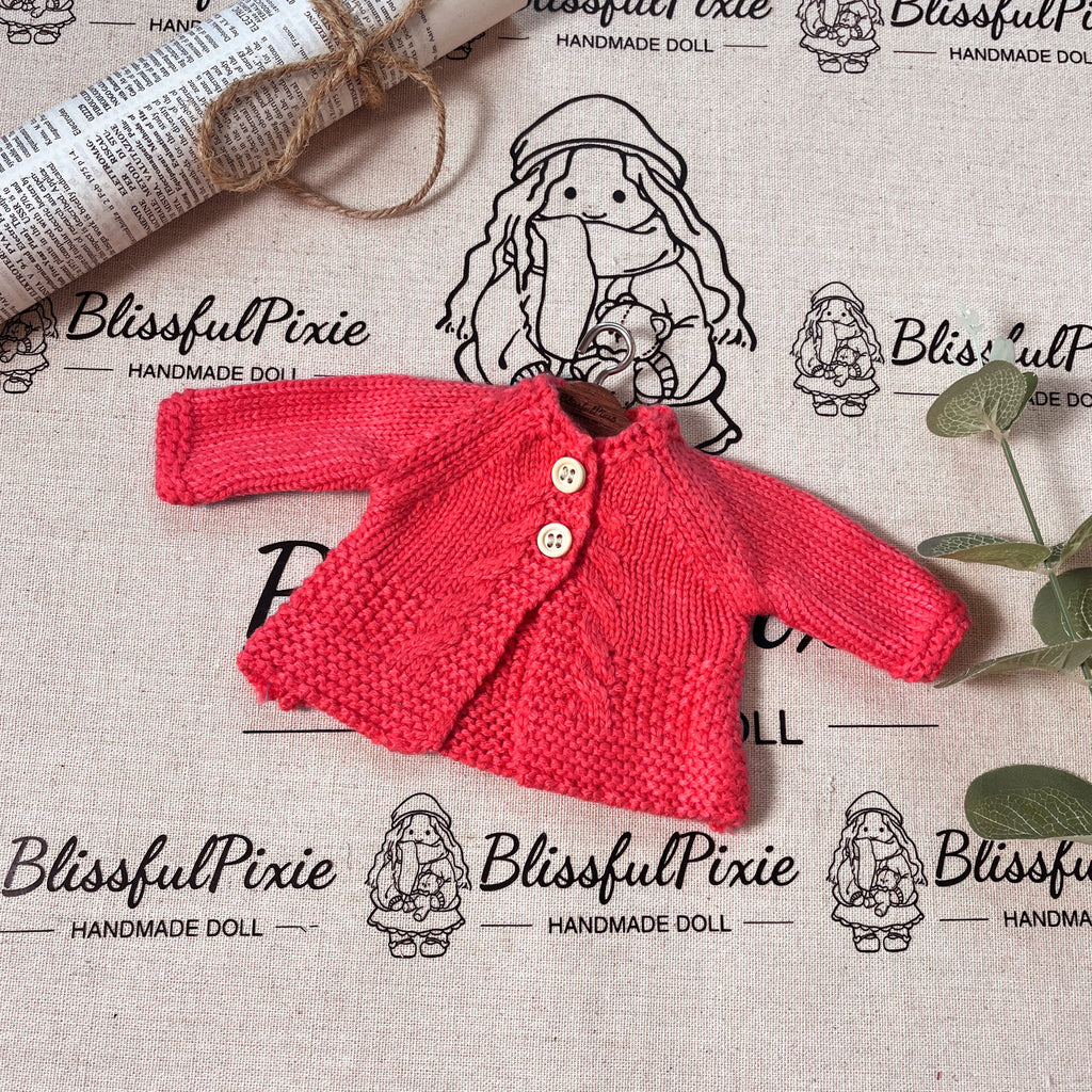 BlissfulPixie 12" Waldorf Handmade Doll Clothing Set Baby Girl Clothes Washable