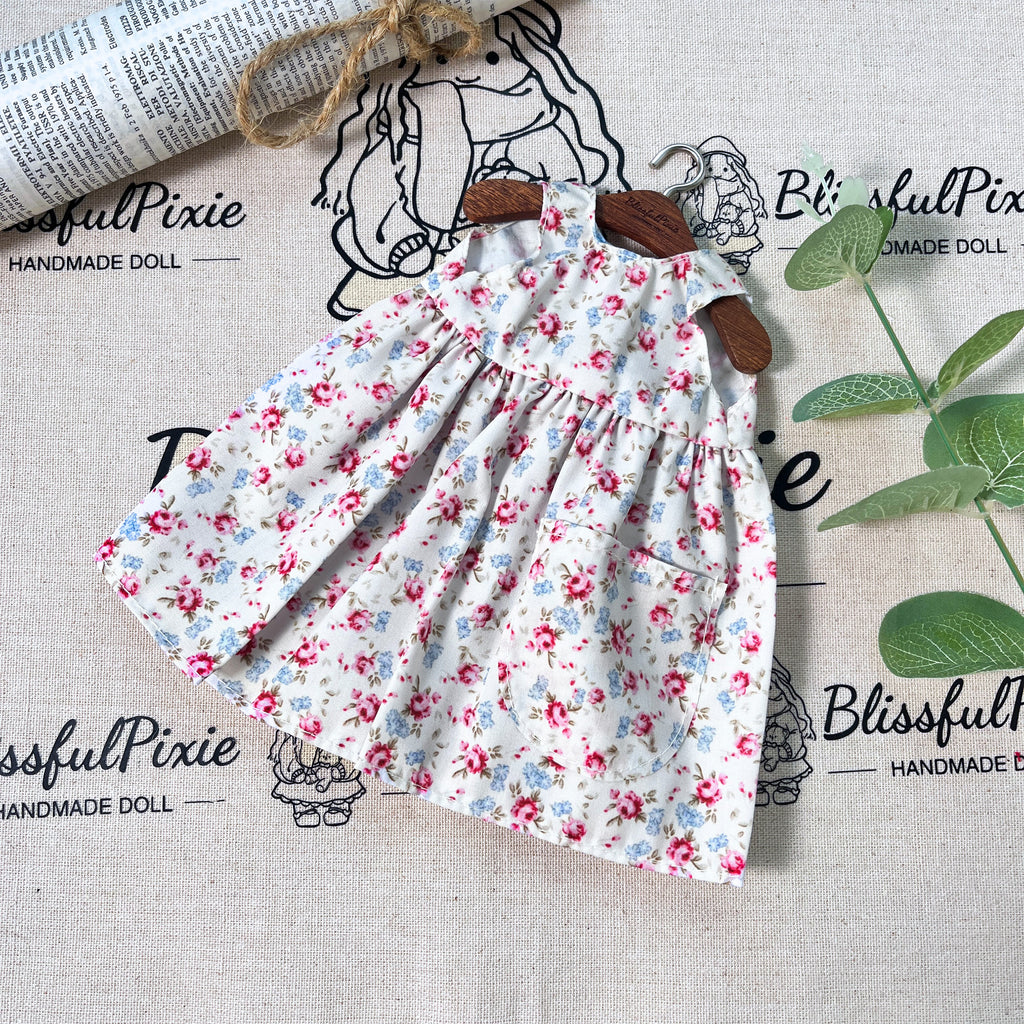 BlissfulPixie 12" Waldorf Handmade Doll Clothing Set Baby Girl Clothes Washable
