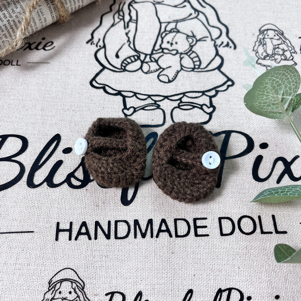 BlissfulPixie 12" Waldorf Handmade Doll Clothing Set Baby Girl Clothes Washable