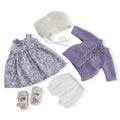 BlissfulPixie 12" Waldorf Handmade Doll Clothing Set Baby Girl Clothes Washable