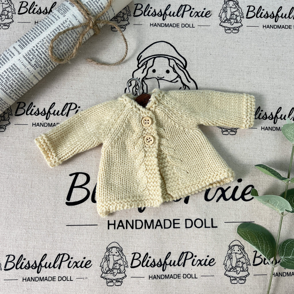 BlissfulPixie 12" Waldorf Handmade Doll Clothing Set Baby Girl Clothes Washable