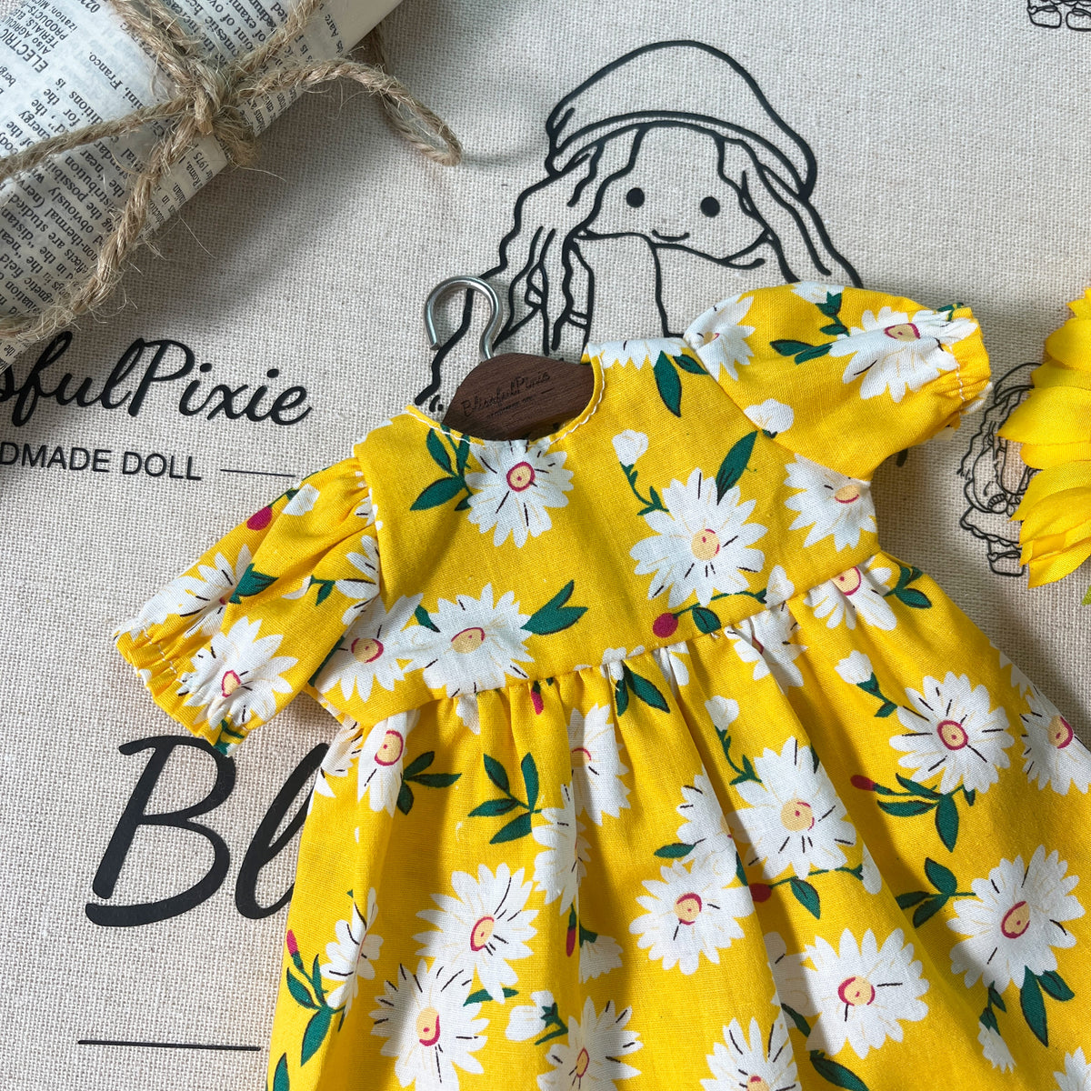BlissfulPixie 12" Waldorf Handmade Doll Clothing Set Baby Girl Clothes Washable
