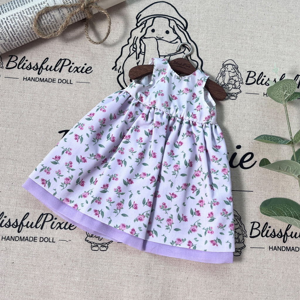 BlissfulPixie 12" Waldorf Handmade Doll Clothing Set Baby Girl Clothes Washable