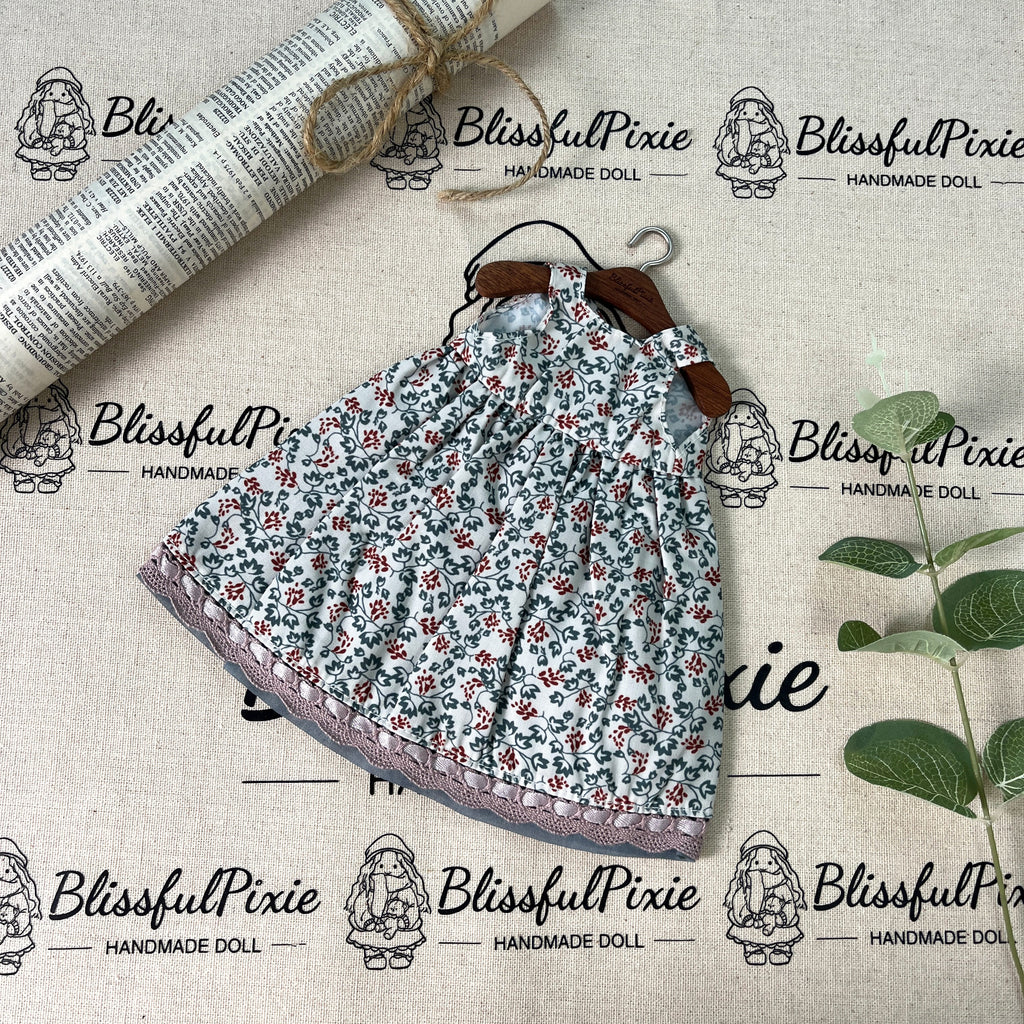 BlissfulPixie 12" Waldorf Handmade Doll Clothing Set Baby Girl Clothes Washable