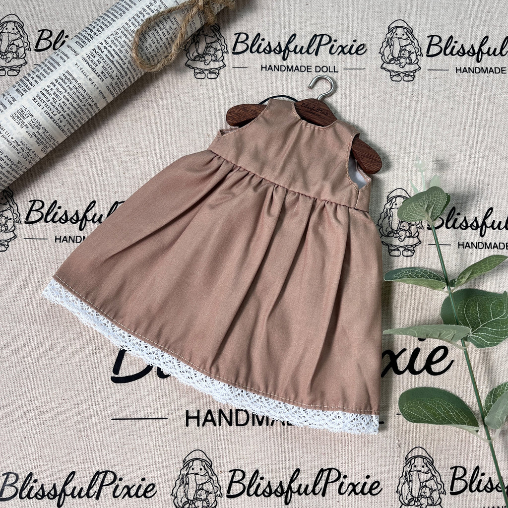 BlissfulPixie 12" Waldorf Handmade Doll Clothing Set Baby Girl Clothes Washable