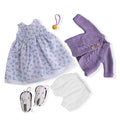 BlissfulPixie 12" Waldorf Handmade Doll Clothing Set Baby Girl Clothes Washable