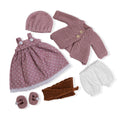 BlissfulPixie 12" Waldorf Handmade Doll Clothing Set Baby Girl Clothes Washable