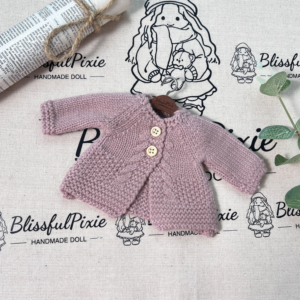 BlissfulPixie 12" Waldorf Handmade Doll Clothing Set Baby Girl Clothes Washable