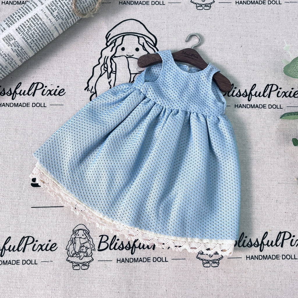 BlissfulPixie 12" Waldorf Handmade Doll Clothing Set Baby Girl Clothes Washable