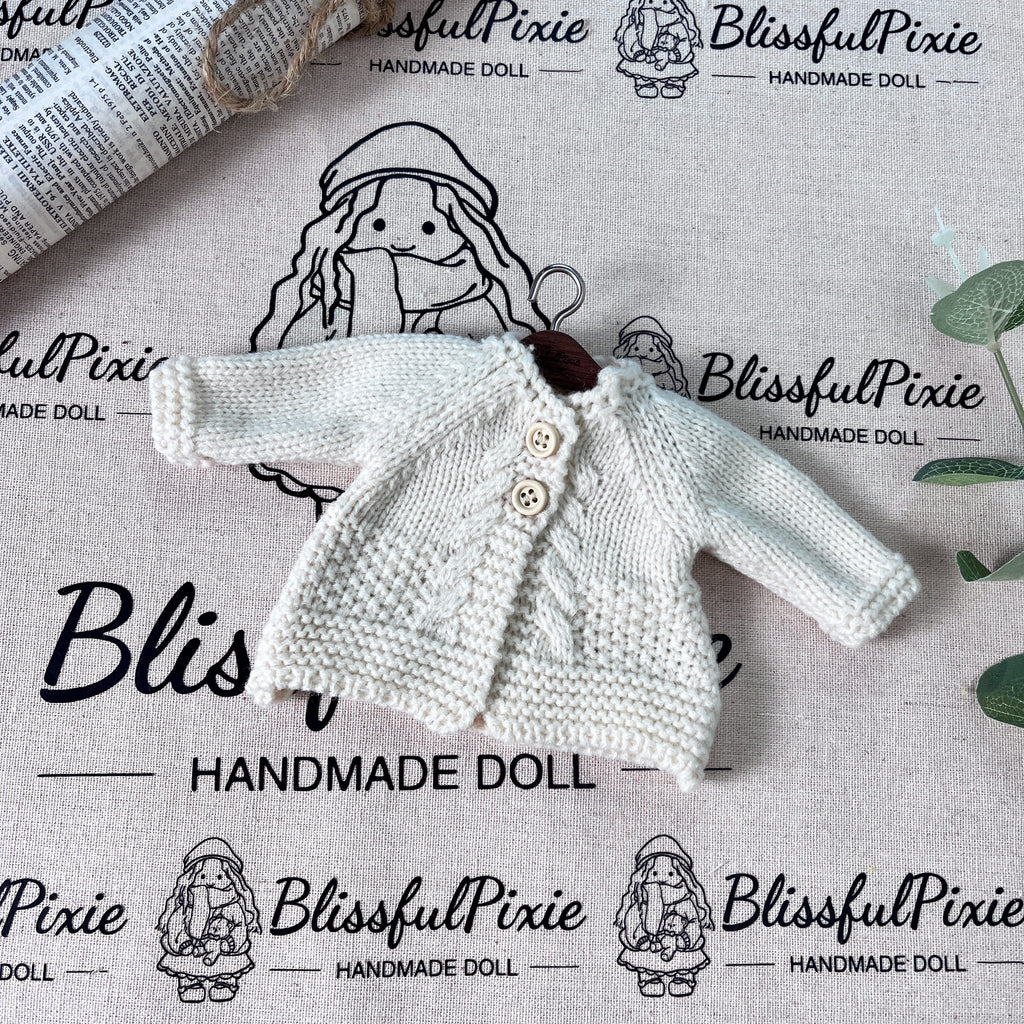BlissfulPixie 12" Waldorf Handmade Doll Clothing Set Baby Girl Clothes Washable