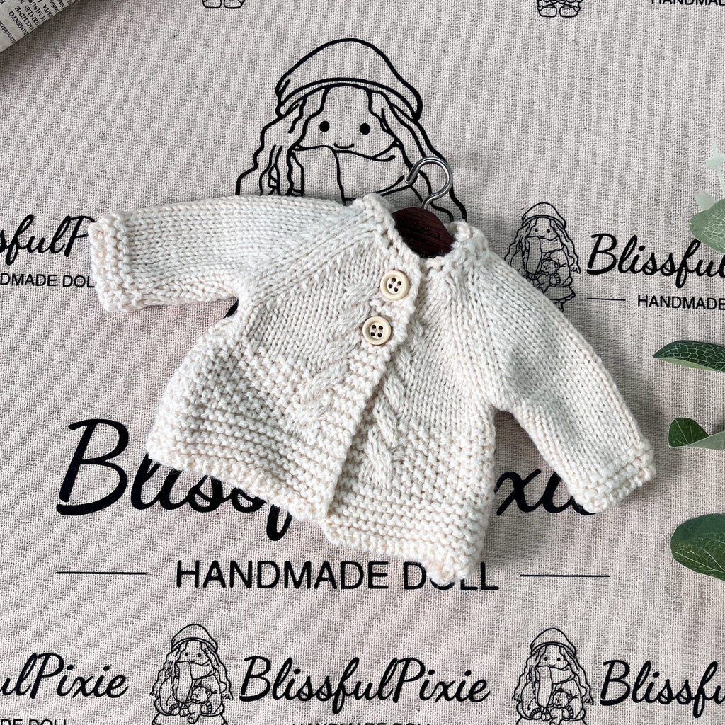 BlissfulPixie 12" Waldorf Handmade Doll Clothing Set Baby Girl Clothes Washable