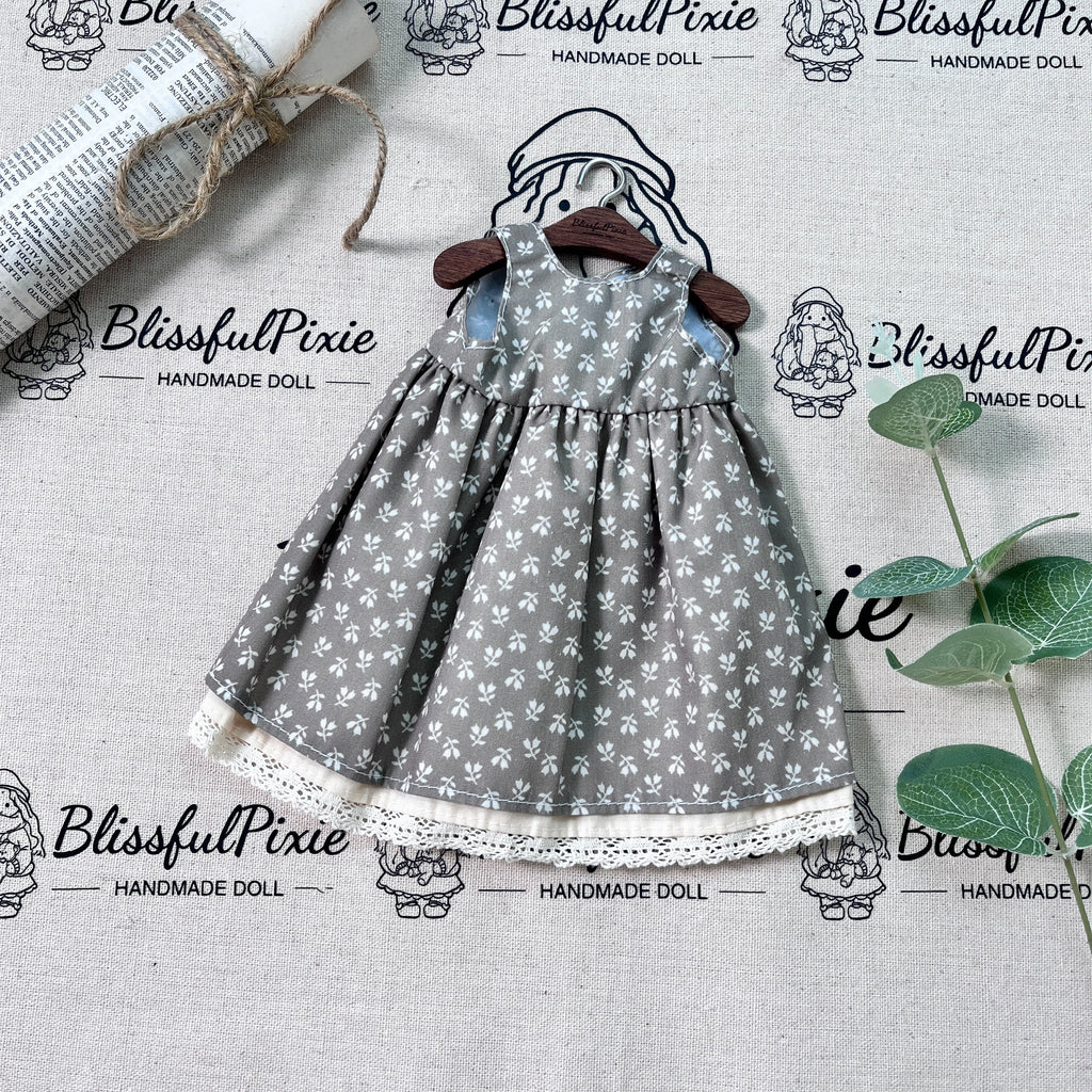 BlissfulPixie 12" Waldorf Handmade Doll Clothing Set Baby Girl Clothes Washable