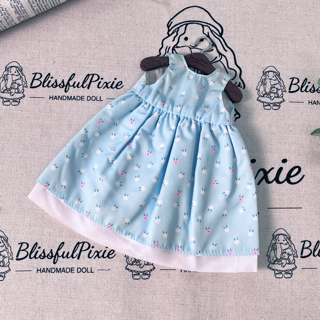 BlissfulPixie 12" Waldorf Handmade Doll Clothing Set Baby Girl Clothes Washable
