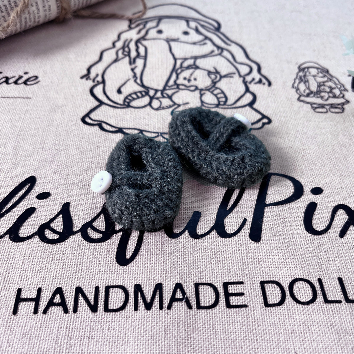 BlissfulPixie 12" Waldorf Handmade Doll Clothing Set Baby Girl Clothes Washable