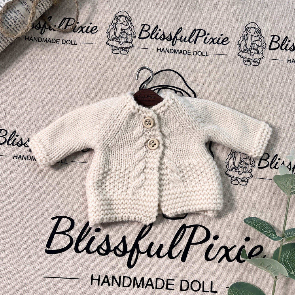 BlissfulPixie 12" Waldorf Handmade Doll Clothing Set Baby Girl Clothes Washable