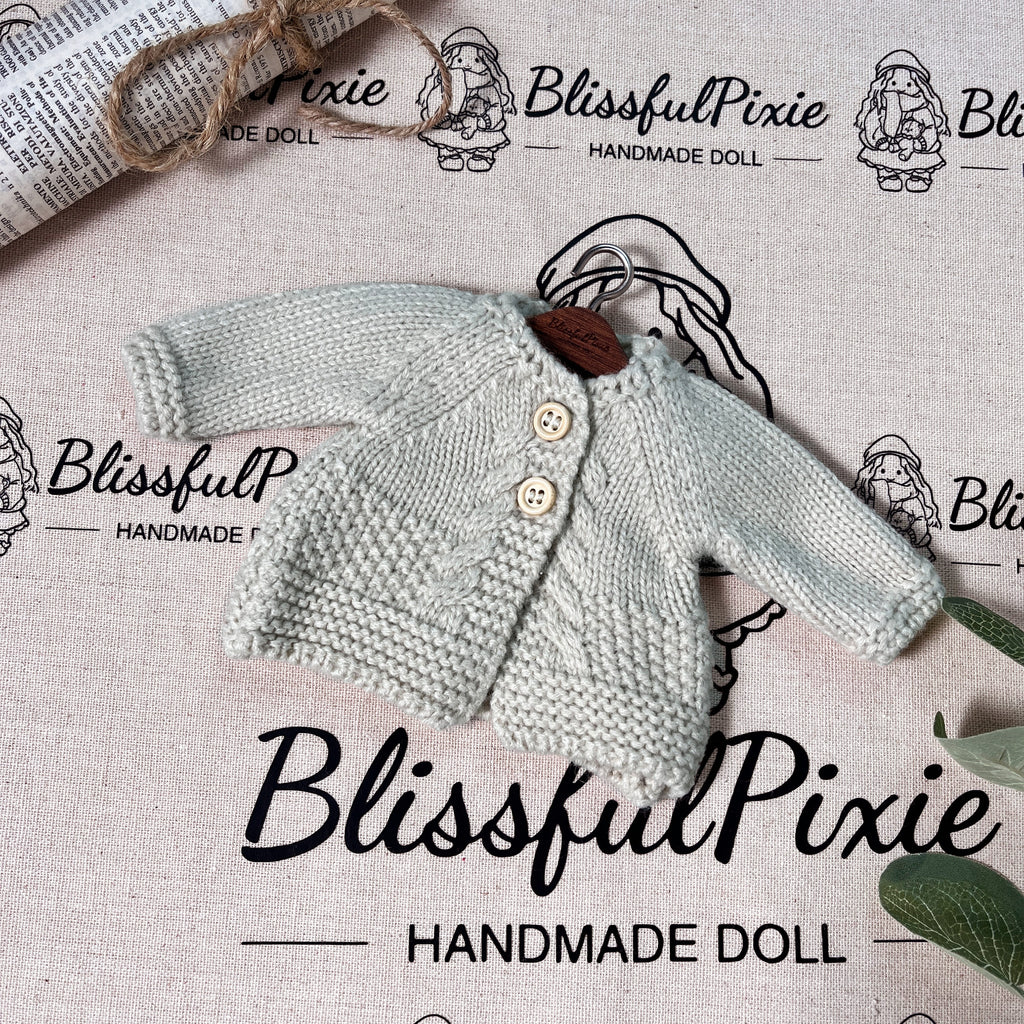 BlissfulPixie 12" Waldorf Handmade Doll Clothing Set Baby Girl Clothes Washable