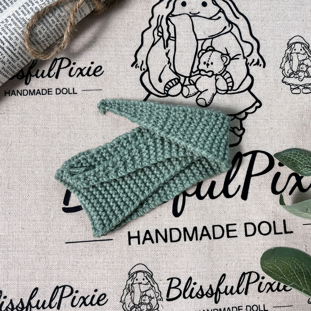 BlissfulPixie 12" Waldorf Handmade Doll Clothing Set Baby Girl Clothes Washable
