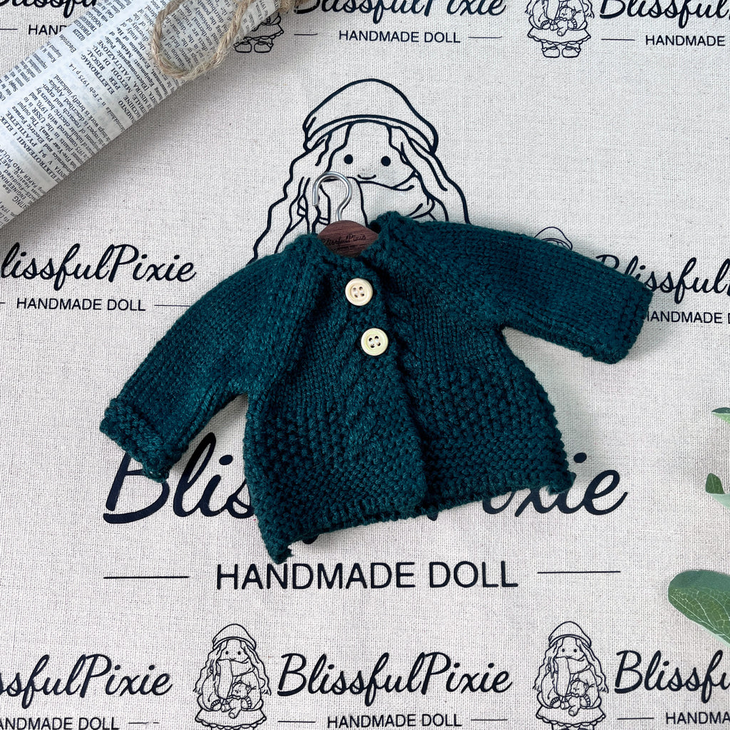 BlissfulPixie 12" Waldorf Handmade Doll Clothing Set Baby Girl Clothes Washable