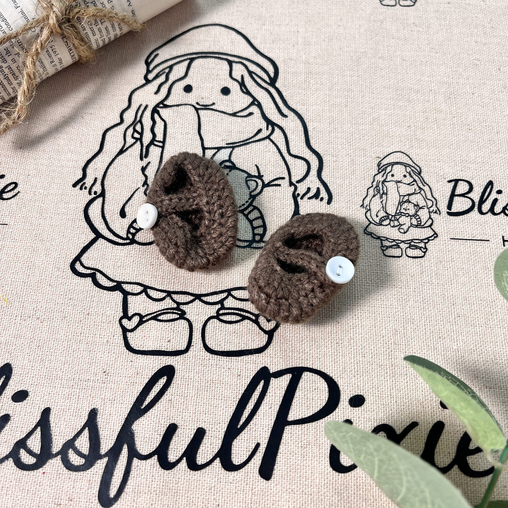 BlissfulPixie 12" Waldorf Handmade Doll Clothing Set Baby Girl Clothes Washable
