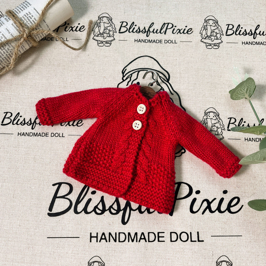 BlissfulPixie 12" Waldorf Handmade Doll Clothing Set Baby Girl Clothes Washable