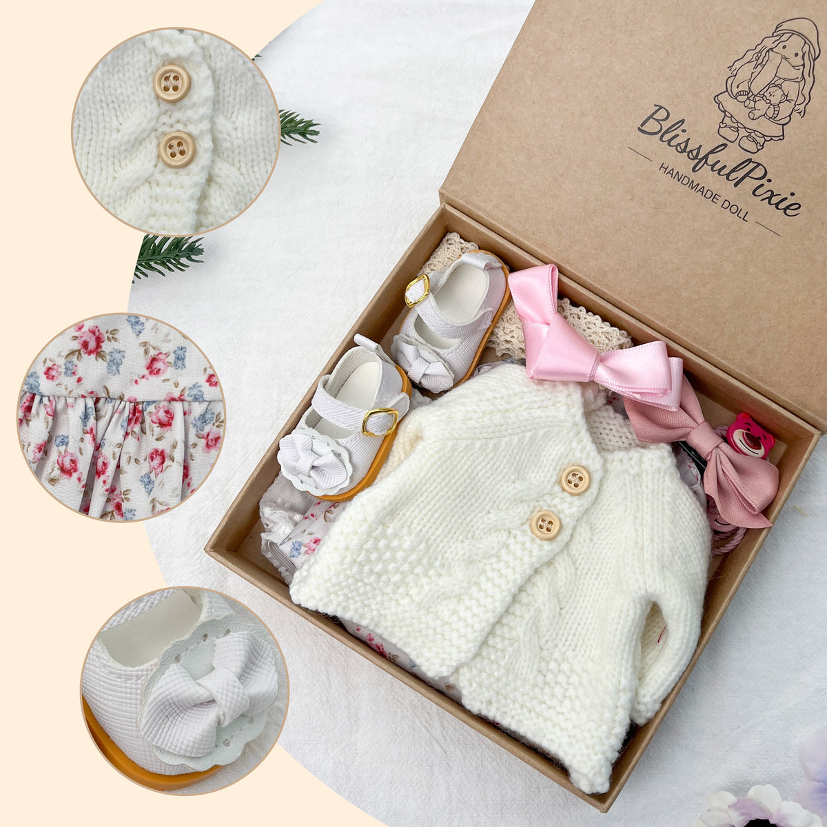 Beautifully Boxed Handmade Waldorf Doll Clothes-12 Inch Set for Kids