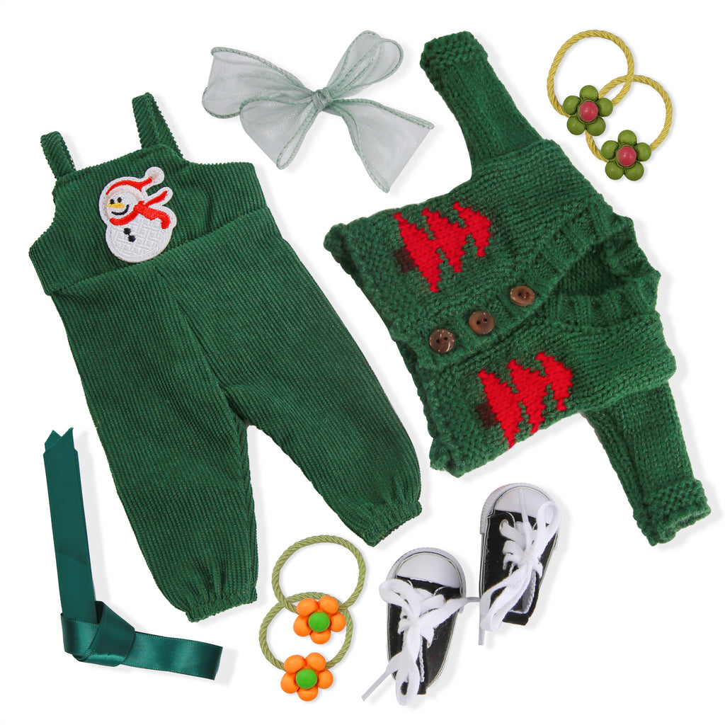 Handmade Waldorf Doll Accessories 12 Inch Clothing Set with Gift Box