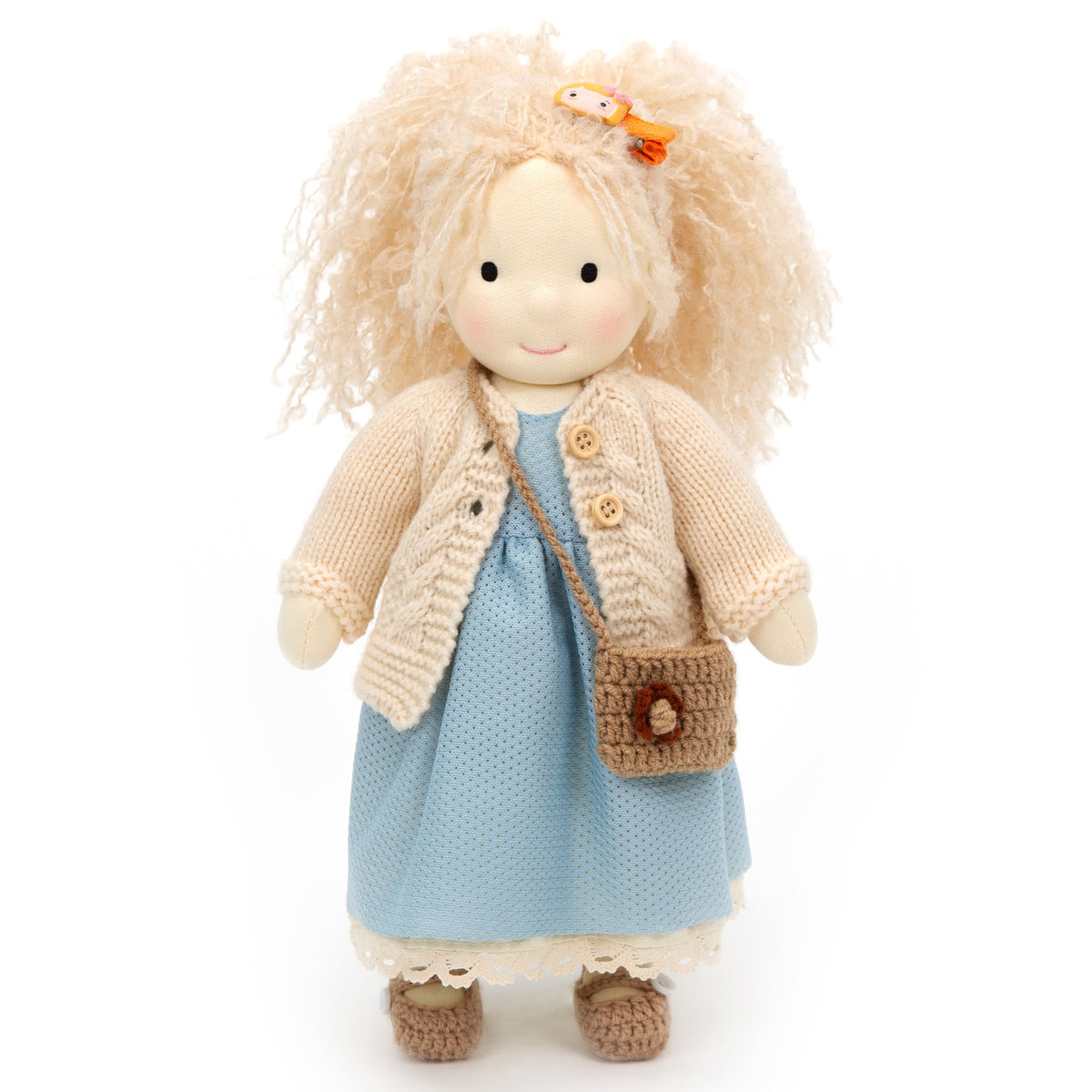 BlissfulPixie 12" Waldorf Handmade Doll Clothing Set Baby Girl Clothes Washable