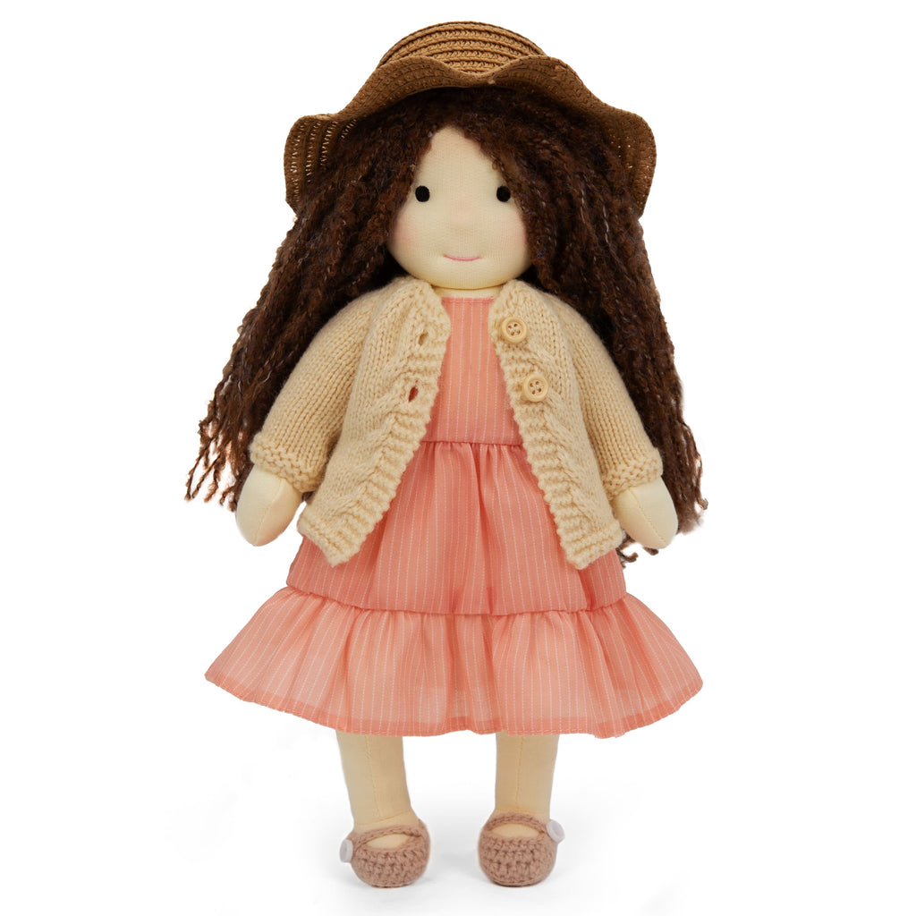 BlissfulPixie 12" Waldorf Handmade Doll Clothing Set Baby Girl Clothes Washable