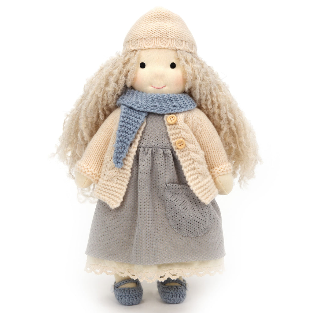 BlissfulPixie 12" Waldorf Handmade Doll Clothing Set Baby Girl Clothes Washable