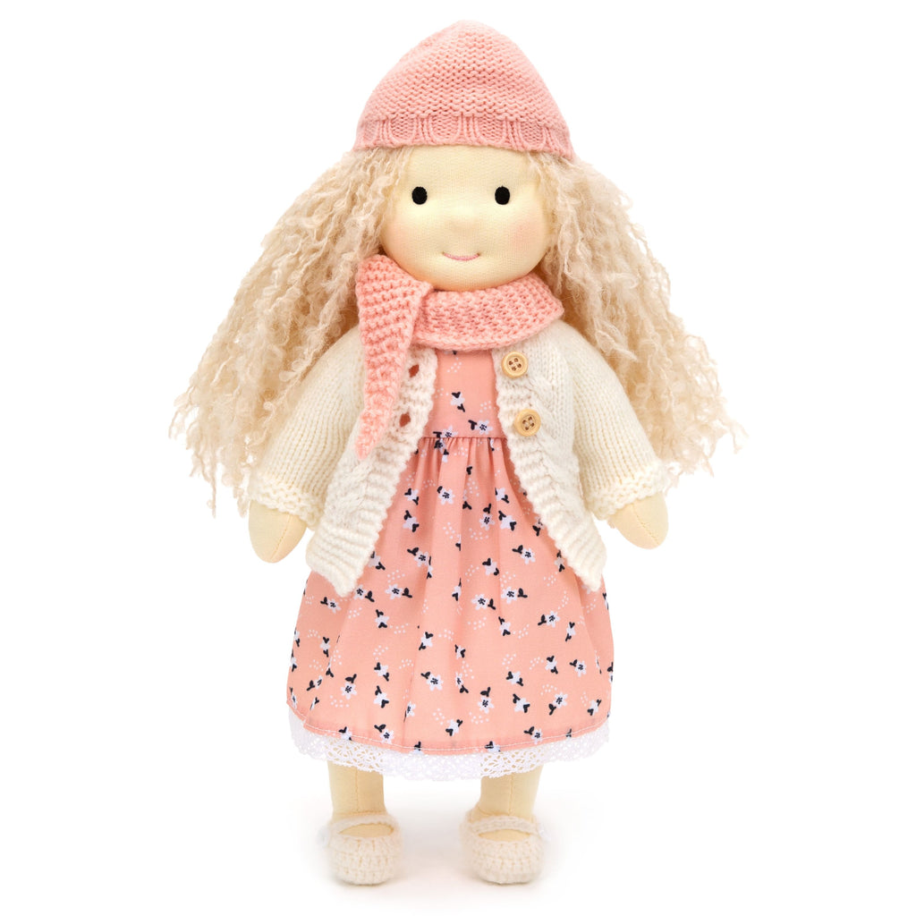 BlissfulPixie 12" Waldorf Handmade Doll Clothing Set Baby Girl Clothes Washable