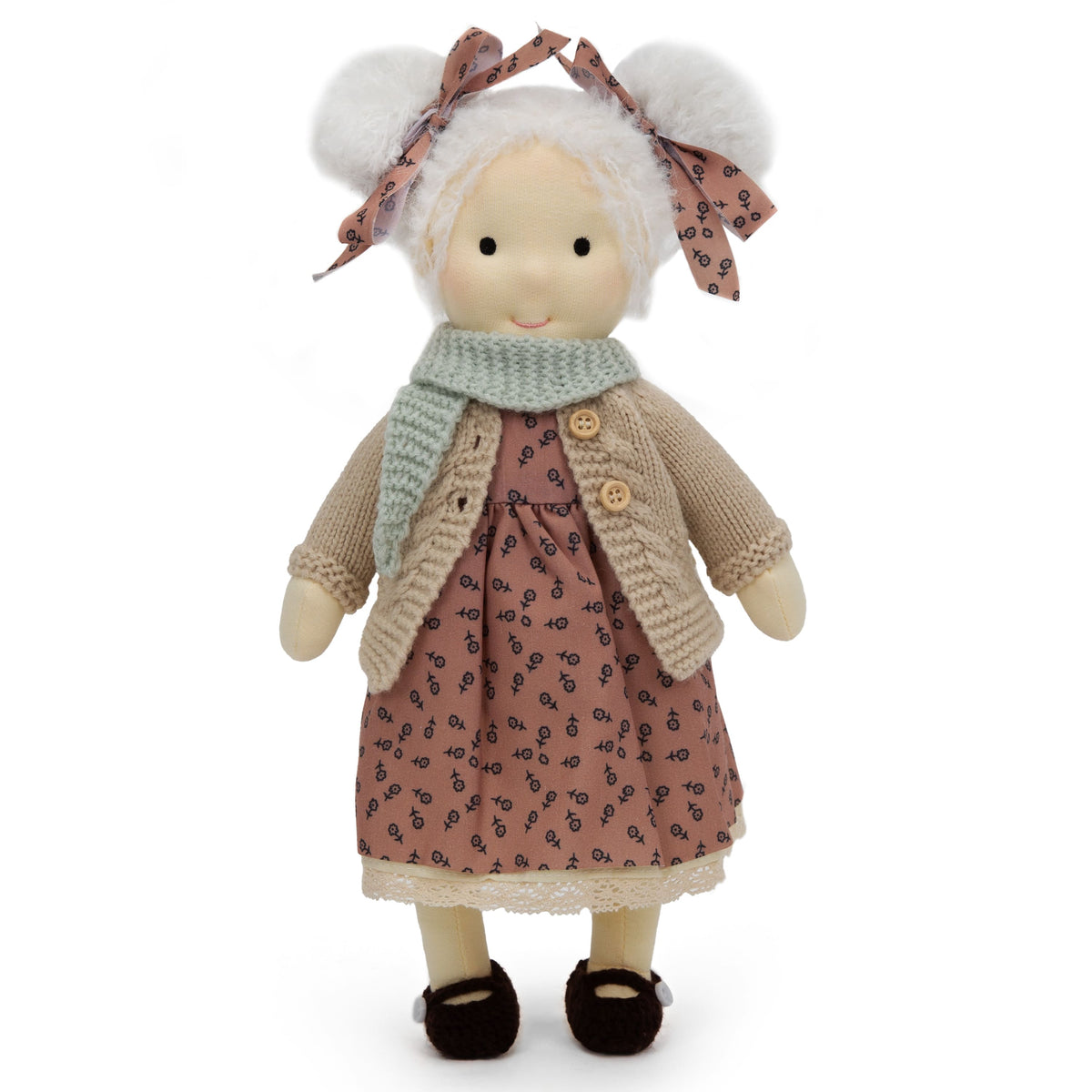 BlissfulPixie 12" Waldorf Handmade Doll Clothing Set Baby Girl Clothes Washable
