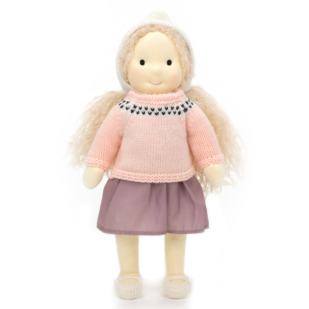 BlissfulPixie 12" Waldorf Handmade Doll Clothing Set Baby Girl Clothes Washable
