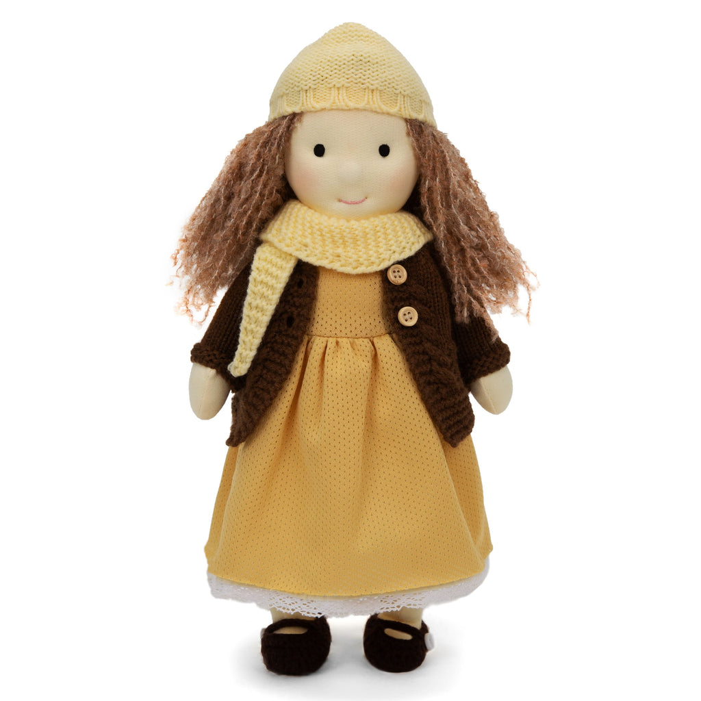 BlissfulPixie 12" Waldorf Handmade Doll Clothing Set Baby Girl Clothes Washable