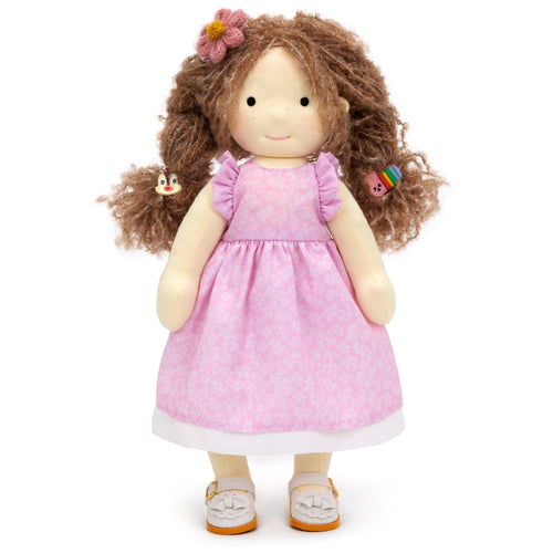 BlissfulPixie 12" Waldorf Handmade Doll Clothing Set Baby Girl Clothes Washable