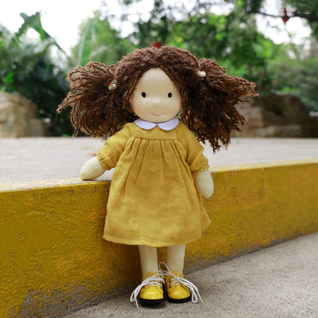 BlissfulPixie 12" Waldorf Handmade Doll-Inka