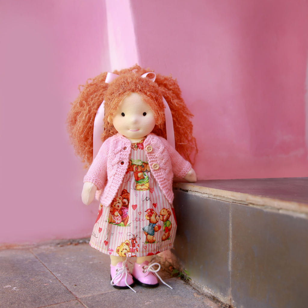 BlissfulPixie 12" Waldorf Handmade Doll - Autumn