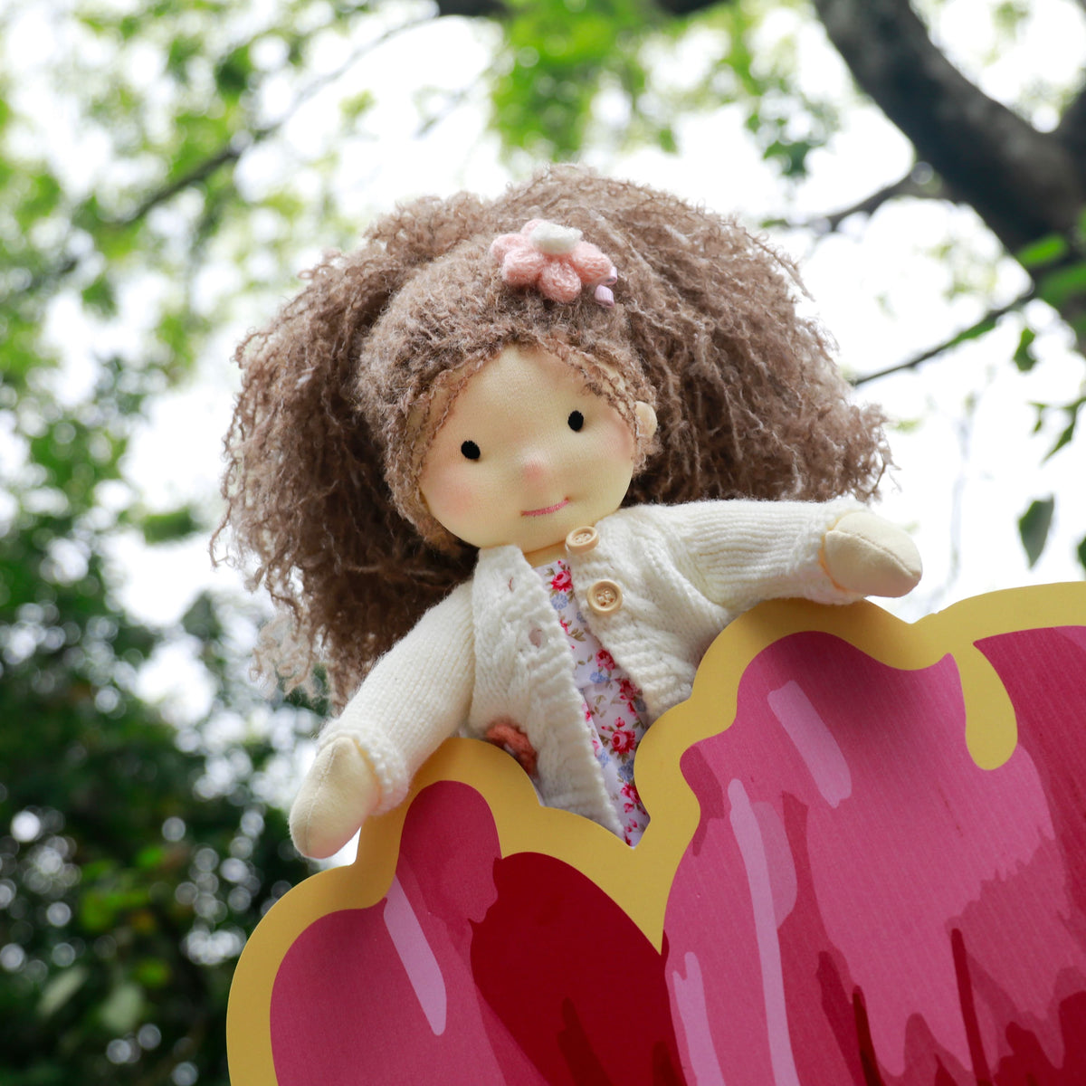 BlissfulPixie 12" Waldorf Handmade Doll-Amber