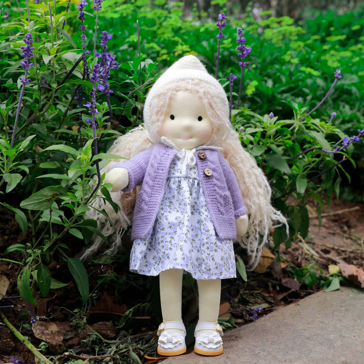 BlissfulPixie 12" Waldorf Handmade Doll-Bunny